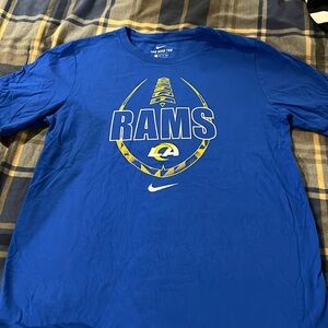 Nike Boys XL short sleeve shirt, football Rams